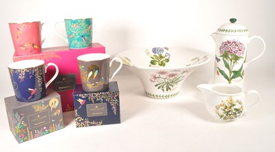 Lot 81 - LATE 20TH / 21ST CENTURY PORTMEIRION BOTANIC GARDEN PIECES AND MUGS