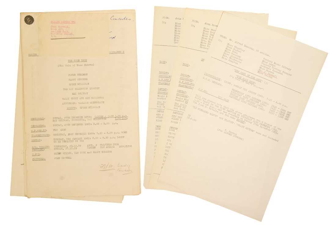 Lot 81 - THE GOON SHOW – BBC COMEDY SHOW 1951-1960 - ORIGINAL RECORDING SCRIPT