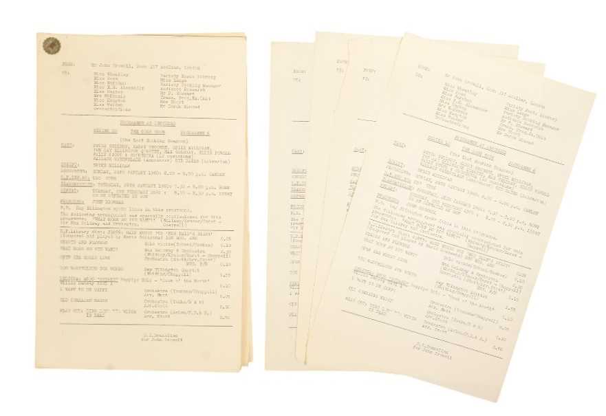 Lot 97 - THE GOON SHOW – BBC COMEDY SHOW 1951-1960 - ORIGINAL RECORDING SCRIPT