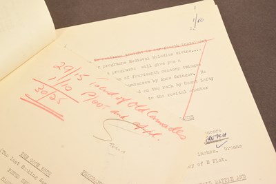Lot 97 - THE GOON SHOW – BBC COMEDY SHOW 1951-1960 - ORIGINAL RECORDING SCRIPT