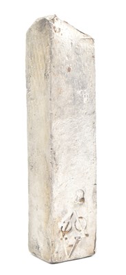 Lot 53 - DUTCH (V.O.C.) SILVER INGOT BAR SALVAGE ROOSWIJK CARGO CIRCA 1739