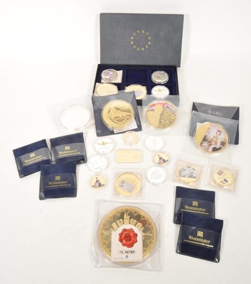 Lot 537 - LARGE COLLECTION OF SILVER PROOF & PLATE COMMEMORATIVES
