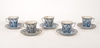 Lot 84 - EARLY 20TH CENTURY CHINESE PORCELAIN FIVE PIECE TEA SERVICE