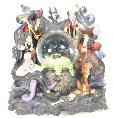 Lot 313 - DISNEY - A 20TH CENTURY DISNEY'S VILLAINS MUSICAL LIGHT UP GLOBE