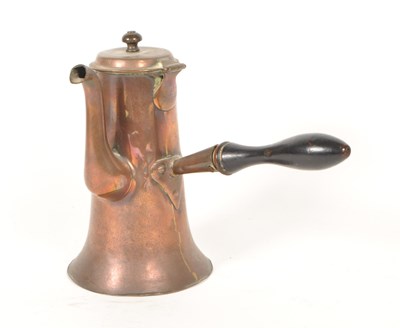 Lot 305 - 19TH CENTURY VICTORIAN COPPER CHOCOLATE POT