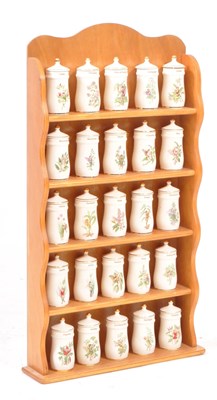 Lot 88 - FLOWER FAIRY CERAMIC LIDDLE SPICE / HERB JARS