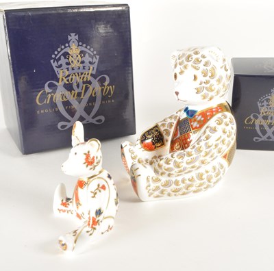 Lot 89 - ROYAL CROWN DERBY - LATE 20TH CENTURY BONE CHINA PAPERWEIGHTS