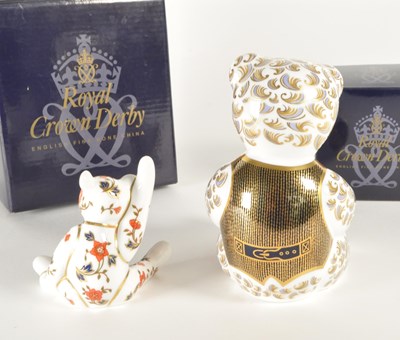 Lot 89 - ROYAL CROWN DERBY - LATE 20TH CENTURY BONE CHINA PAPERWEIGHTS