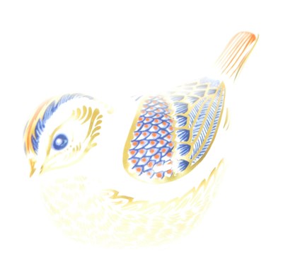 Lot 93 - ROYAL CROWN DERBY - LATE 20TH CENTURY BONE CHINA BIRD PAPERWEIGHTS