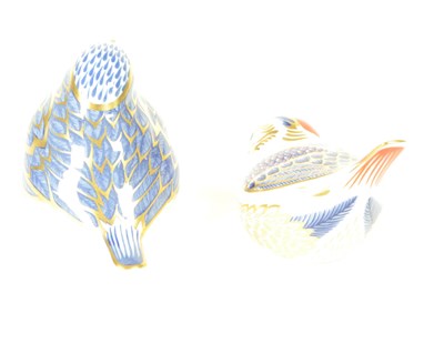 Lot 93 - ROYAL CROWN DERBY - LATE 20TH CENTURY BONE CHINA BIRD PAPERWEIGHTS