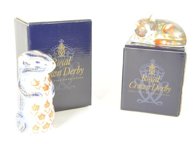 Lot 95 - ROYAL CROWN DERBY - LATE 20TH CENTURY BONE CHINA PAPERWEIGHTS