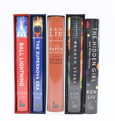 Lot 323 - LIU, CIXIN. TWO SIGNED LIMITED EDITIONS TOGETHER WITH THREE KEN LIU TITLES