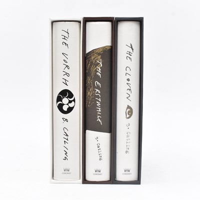 Lot 275 - CATLING, BRIAN. THE VORRH TRILOGY, ALL SIGNED & IN CUSTOM SLIPCASES