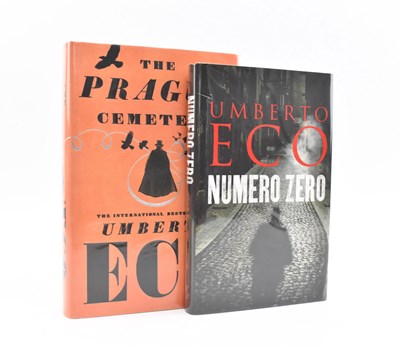 Lot 247 - ECO, UMBERTO. TWO SIGNED FIRST EDITIONS IN ENGLISH
