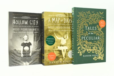 Lot 248 - RIGGS, RANSOM. THREE SIGNED FIRST EDITIONS FROM THE MISS PEREGRINE SERIES