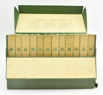 Lot 256 - EARLY 20TH CENTURY ART NOUVEAU LIBRARY OF CHOICE POETRY LIBRARY SET IN BOX