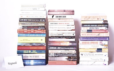 Lot 234 - SIGNED MODERN FIRST EDITIONS. LARGE COLLECTION OF LITERARY FICTION TITLES