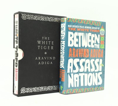 Lot 342 - ADIGA, ARAVIND. 2009 THE WHITE TIGER SIGNED LIMITED EDITION & ANOTHER, SIGNED