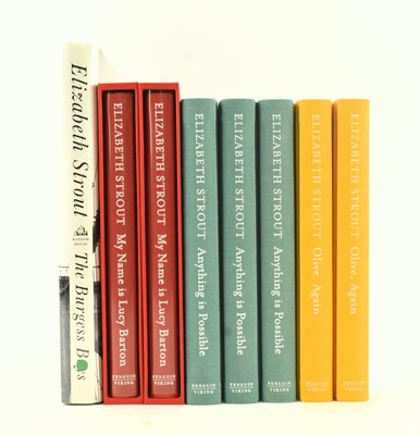 Lot 338 - STROUT, ELIZABETH. SET OF EIGHT SIGNED MODERN FIRST EDITIONS INCL. FOUR DUPLICATES
