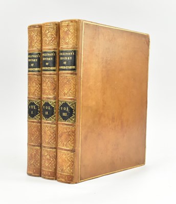 Lot 330 - SOMERSET LOCAL INTEREST. 1791 HISTORY AND ANTIQUITIES OF SOMERSET BY JOHN COLLINSON, 3VOL