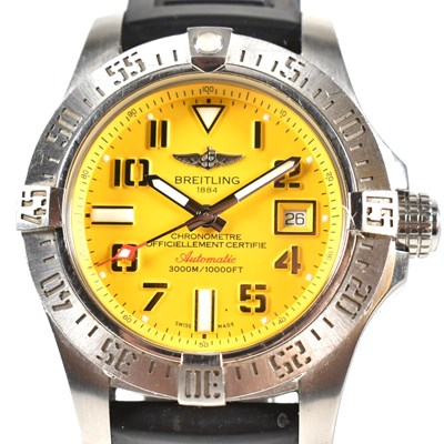 Lot 24 - BREITLING AVENGER II SEAWOLF CHRONOGRAPH WRISTWATCH