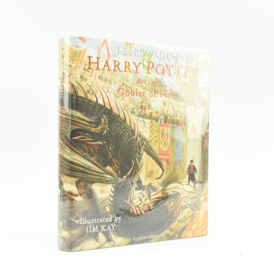 Lot 337 - KAY, JIM (ILLUS.). 2019 HARRY POTTER AND THE GOBLET OF FIRE BY J K ROWLING SIGNED BY KAY