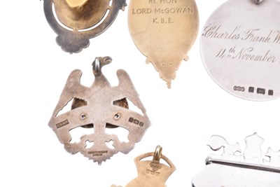 Lot 84 - A COLLECTION OF SILVER & METAL JEWELS BADGES & MEDALS
