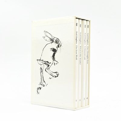 Lot 260 - HUGHES, TED. 1999 COLLECTED ANIMAL POEMS SIGNED ILLUSTRATED BY CHRIS RIDDELL