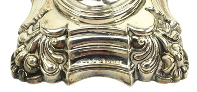 Lot 2 - PAIR OF 20TH CENTURY HALLMARKED SILVER SHABBATH CANDLESTICKS