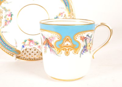 Lot 107 - ENGLISH LATE 19TH CENTURY CHINA CUP AND SAUCER