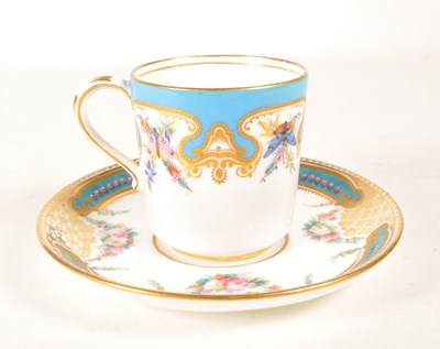 Lot 107 - ENGLISH LATE 19TH CENTURY CHINA CUP AND SAUCER