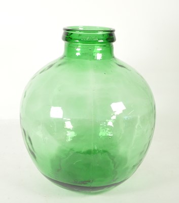 Lot 109 - VIRESA - MID CENTURY VINTAGE GREEN GLASS CARBOY