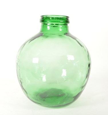 Lot 109 - VIRESA - MID CENTURY VINTAGE GREEN GLASS CARBOY
