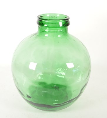 Lot 109 - VIRESA - MID CENTURY VINTAGE GREEN GLASS CARBOY