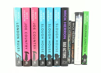 Lot 41 - HERRON, MICK. ELEVEN SIGNED FIRST EDITIONS FROM SLOUGH HOUSE SERIES