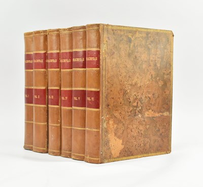 Lot 10 - SHAKESPEARE, WILLIAM. 1744 THE WORKS OF SHAKESPEAR FIRST HANMER EDITION IN SIX VOLS