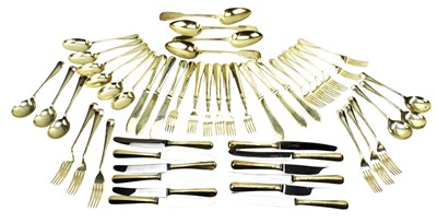 Lot 8 - 20TH CENTURY HALLMARKED SILVER CUTLERY SET BY HARRODS