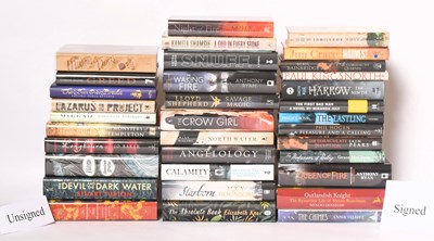Lot 271 - SIGNED MODERN FIRST EDITIONS. LARGE COLLECTION OF MODERN THRILLERS, SOME SIGNED