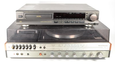 Lot 409 - LATE 20TH CENTURY TURNTABLE AND COMPACT DISC PLAYER