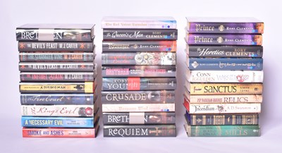 Lot 334 - SIGNED MODERN FIRST EDITIONS. LARGE COLLECTION OF HISTORICAL FICTION TITLES