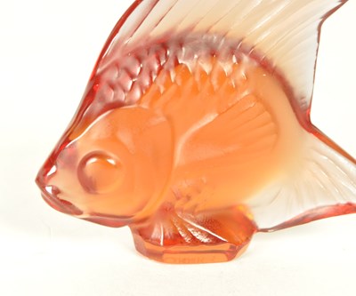 Lot 112 - LALIQUE - 20TH CENTURY FRENCH GLASS FISH FIGURE