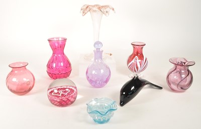 Lot 113 - COLLECTION OF LATE 20TH CENTURY STUDIO GLASS PIECES