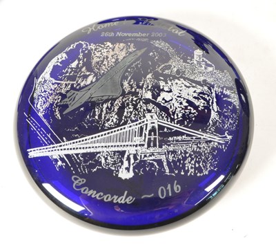 Lot 114 - COLLECTION OF 20TH CENTURY COBALT BLUE GLASS INCLUDING BRISTOL BLUE