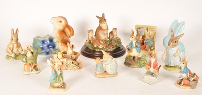 Lot 152 - COLLECTION OF RABBIT FIGURES - ROYAL ALBERT - BORDER FINE ARTS