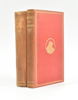 Lot 351 - CARROLL, LEWIS. 1889 SYLVIE & BRUNO FIRST EDITION & RHYME? AND REASON? LATER IMPRESSION