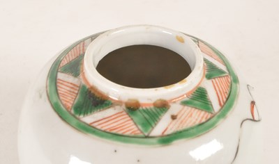 Lot 117 - 19TH CENTURY CHINESE CHINA FAMILLE VERTE GINGER JAR