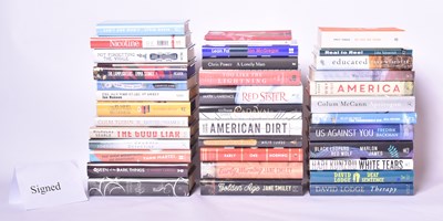 Lot 284 - SIGNED MODERN FIRST EDITIONS. LARGE COLLECTION OF CONTEMPORARY LITERARY FICTION TITLES
