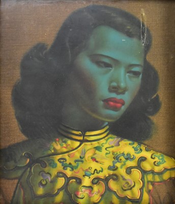 Lot 136 - AFTER VLADIMIR TRETCHIKOFF - THE CHINESE GIRL - VINTAGE PRINT
