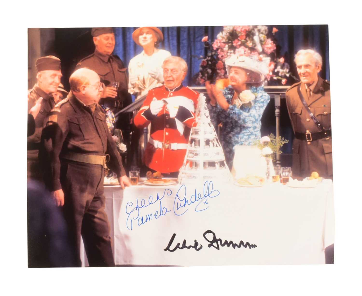 Lot 109 - DAD'S ARMY (BBC SITCOM 1968-1977) - DUAL SIGNED PHOTOGRAPH 8X10"