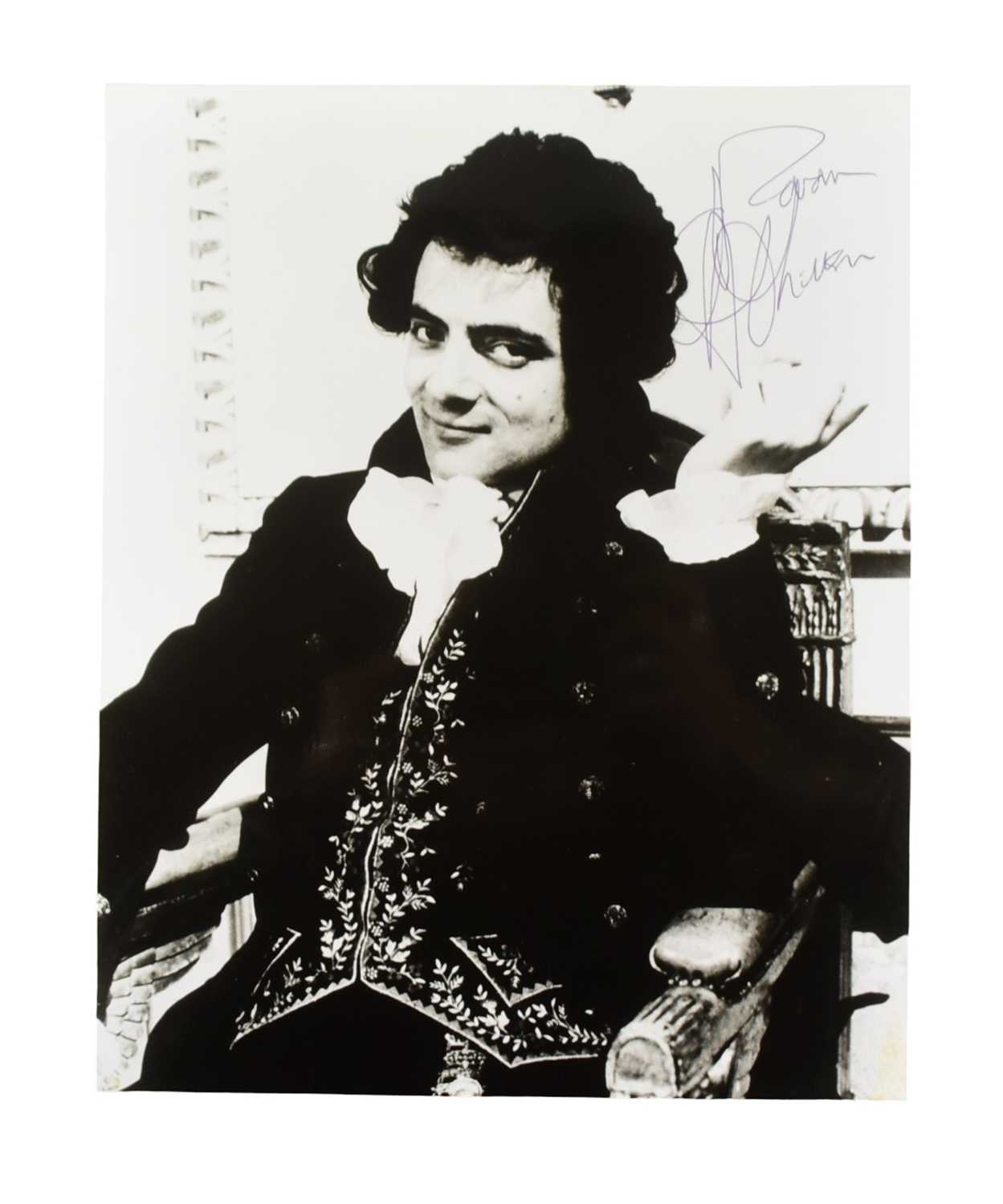 Lot 3 - BLACKADDER (BBC SITCOM 1983-1989) - ROWAN ATKINSON - SIGNED 8X10" PHOTO